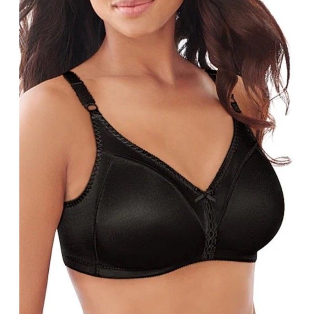 Bali Double Support Wireless Bra Size 36C Black